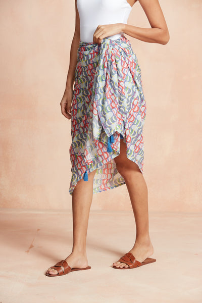 SARONG PAREO COPACABANA BLUE