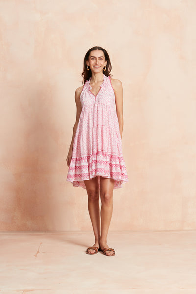 SOFIE SHORT DRESS FLORZINHA PINK