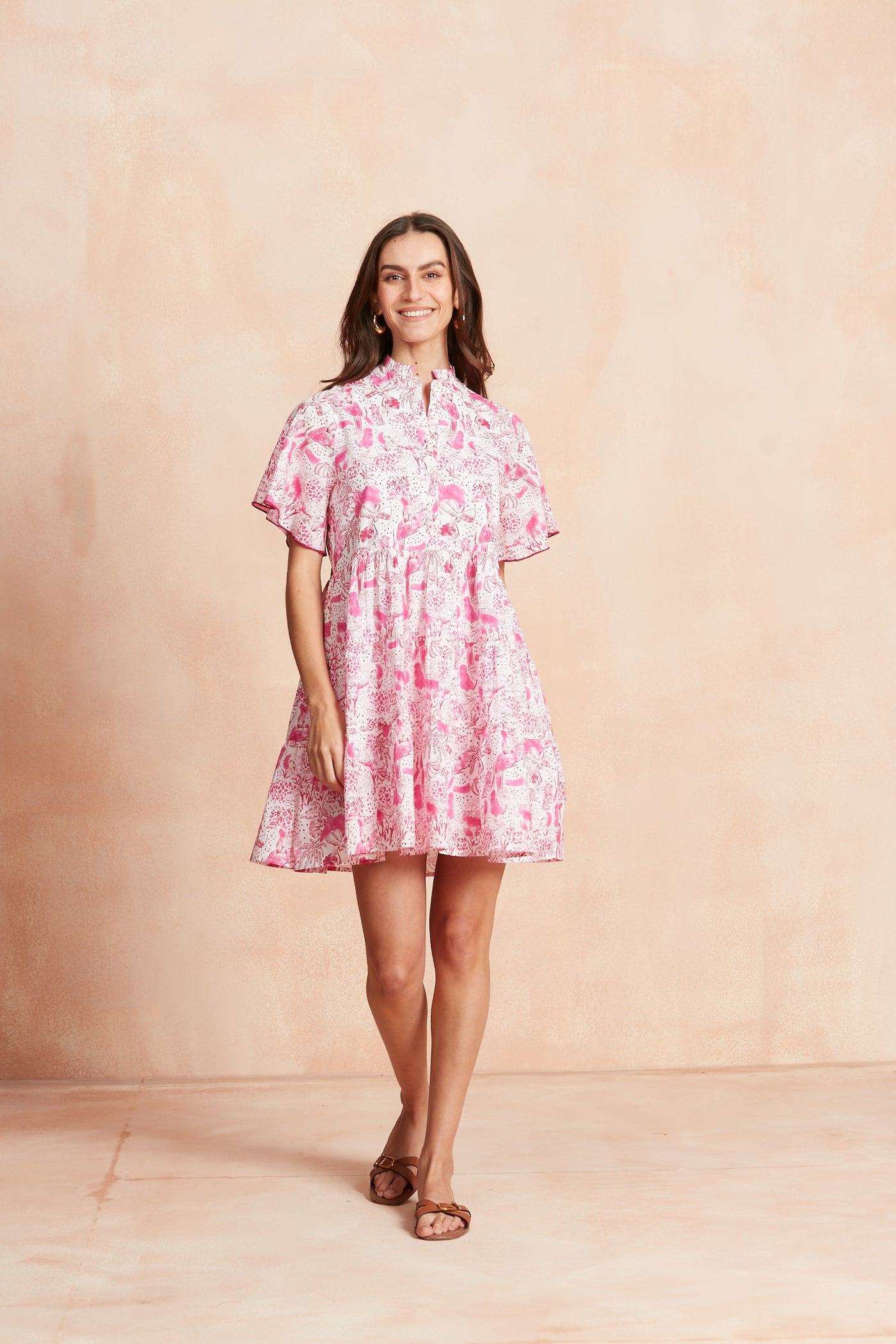 VIBEKA SHORT DRESS ANAPLOIS PINK