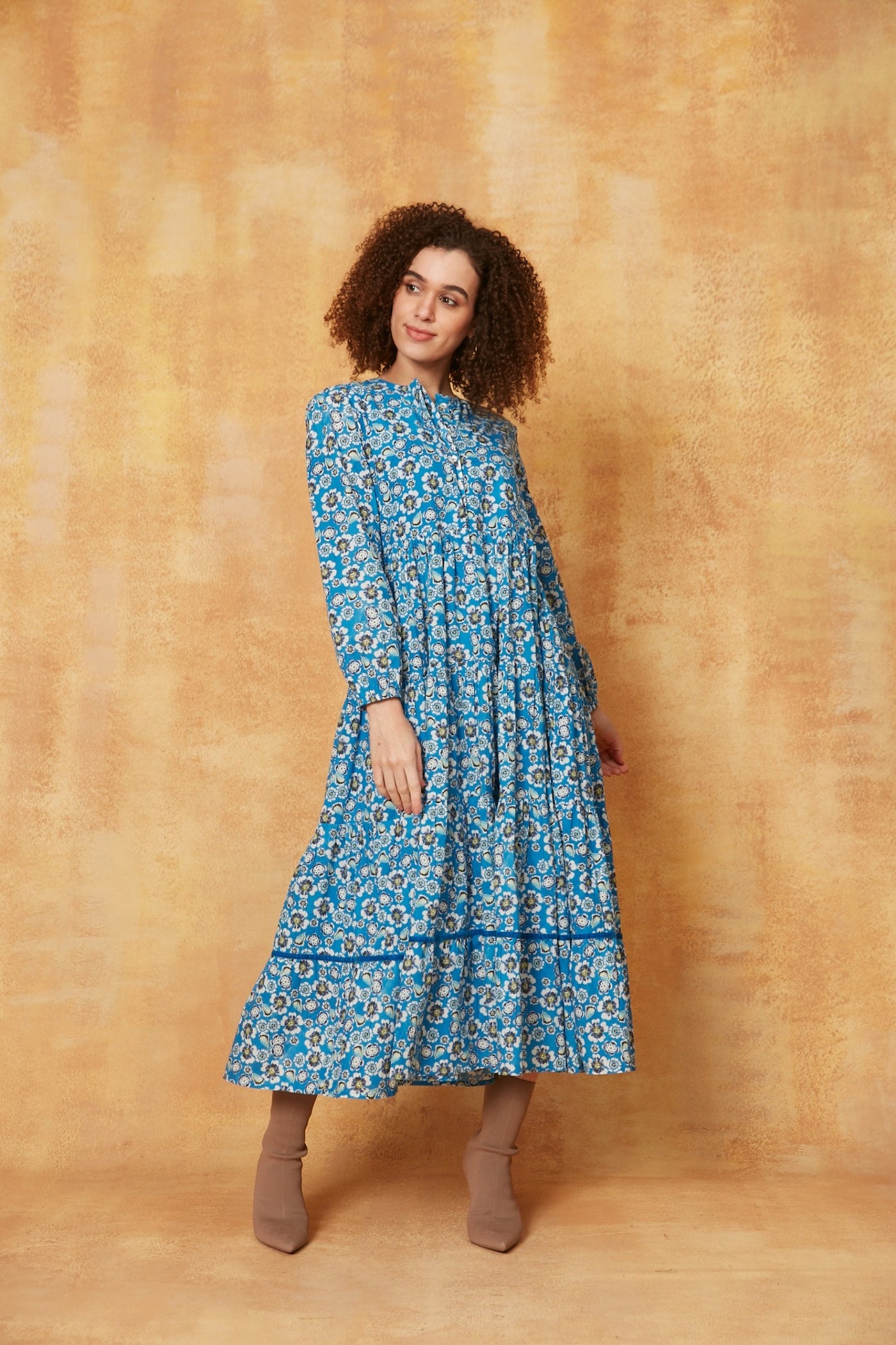 DAPHNE MIDI DRESS HANIA BLUE