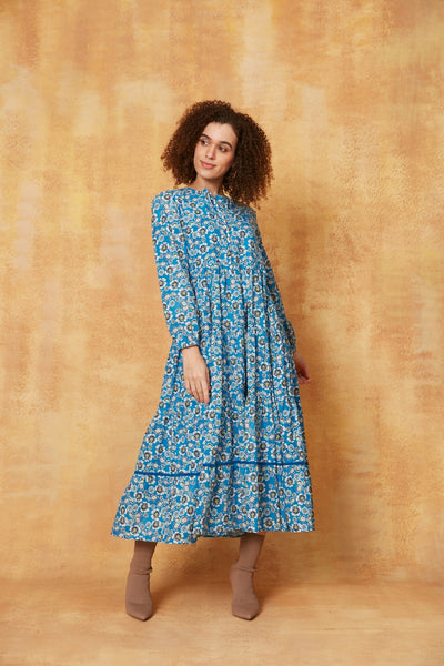 DAPHNE MIDI DRESS HANIA BLUE