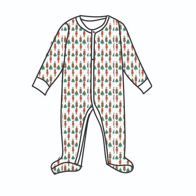 CASEY INFANT PAJAMA SUIT NUTCRACKER HOLLY