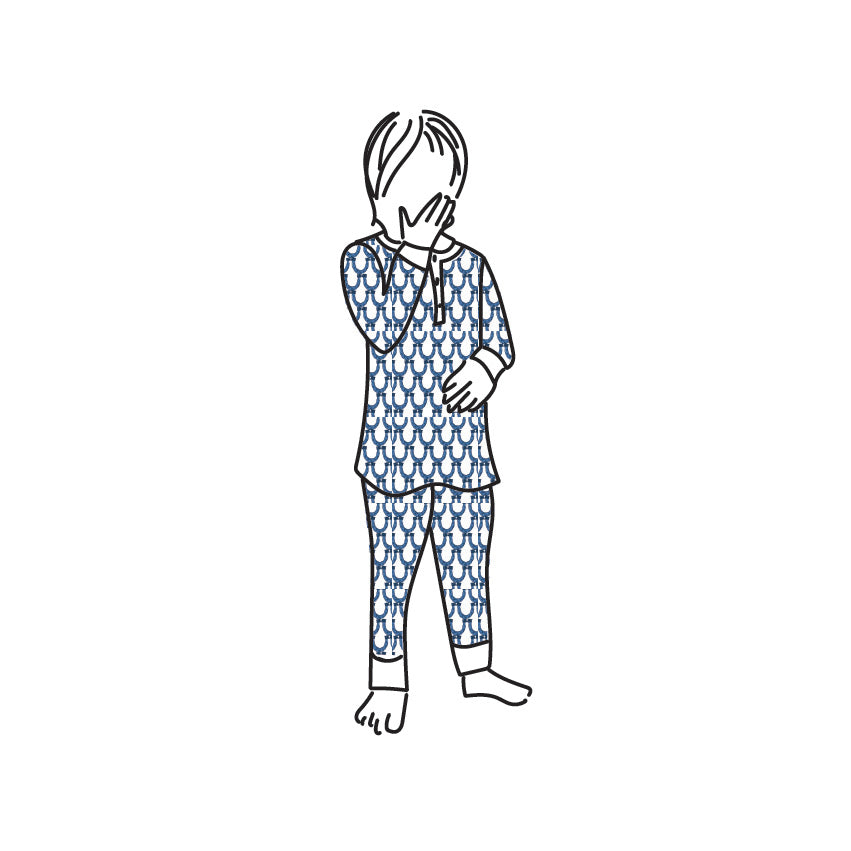 CAMERON KIDS PAJAMA SET LUCKY BLUE