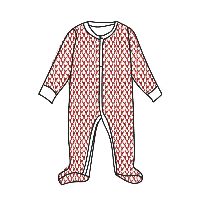 CASEY INFANT PAJAMA SUIT LUCKY CORAL