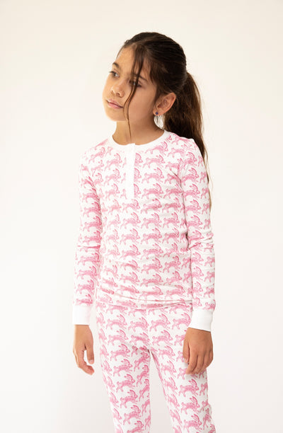 CAMERON KIDS PAJAMA SET LAPIN PINK