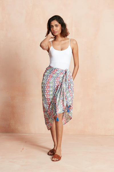SARONG PAREO COPACABANA BLUE