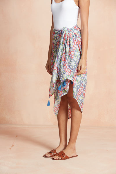 SARONG PAREO COPACABANA BLUE