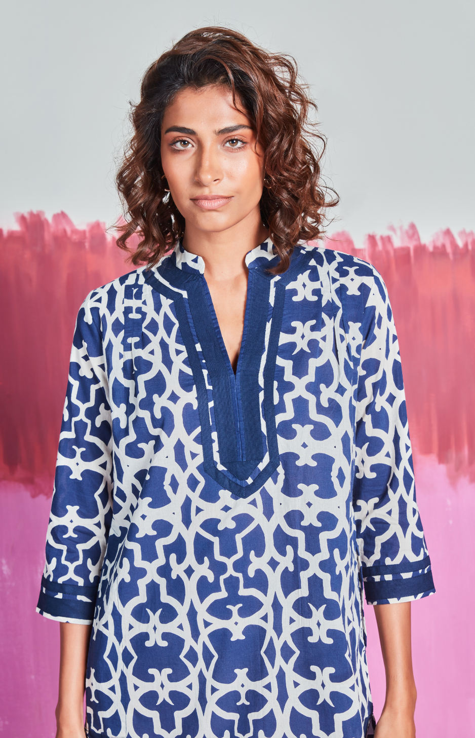 TOKYO SHORT KURTA CHIA NAVY