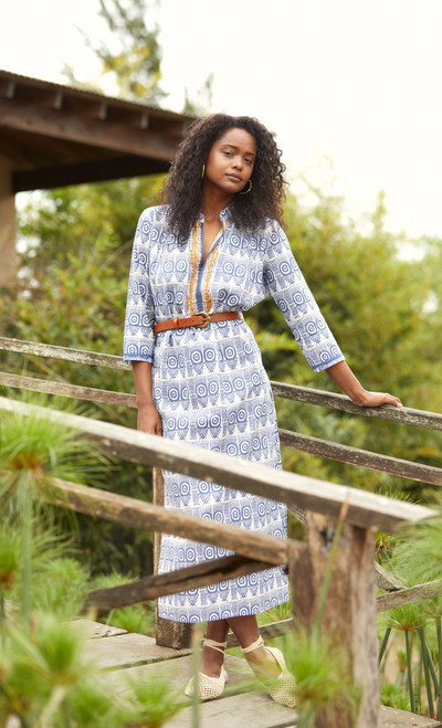 CLORINDA LONG KURTA RAJA BLUE