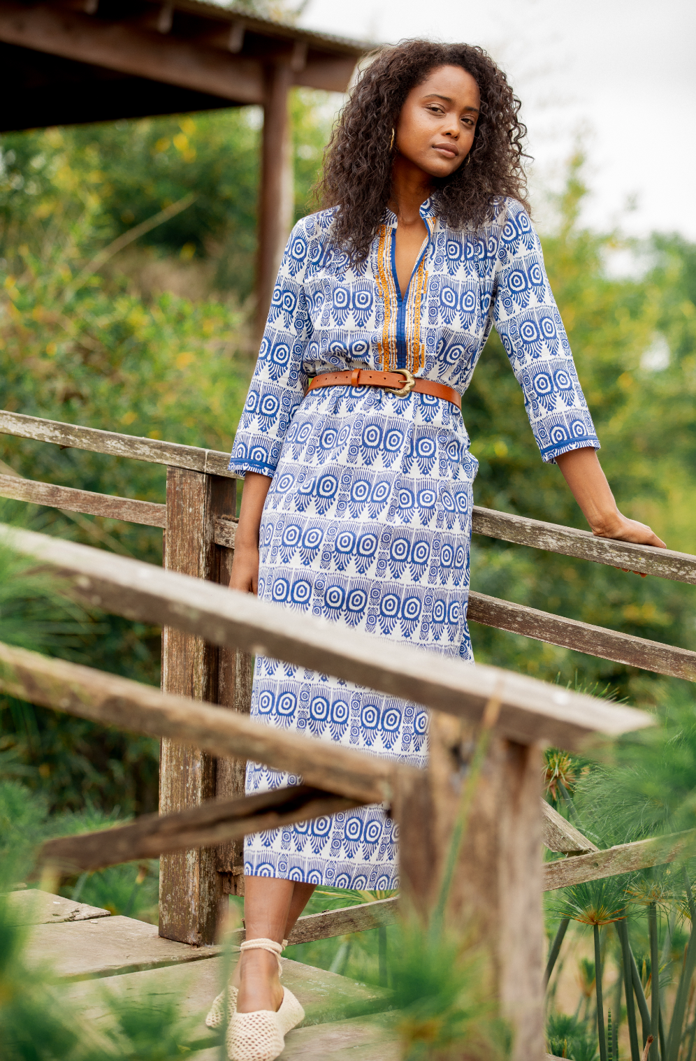 CLORINDA LONG KURTA RAJA BLUE