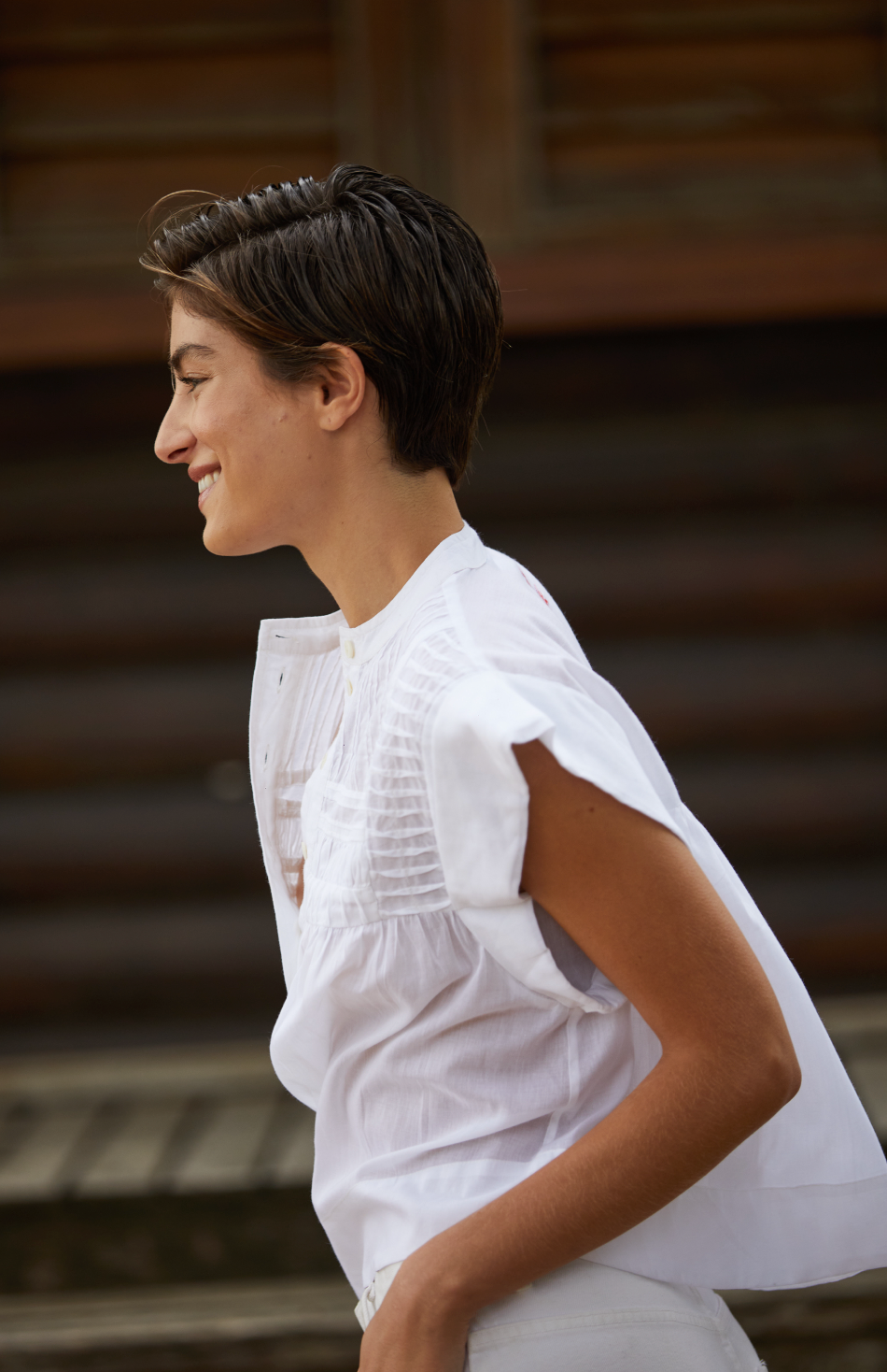 NINI TOP SOLID WHITE