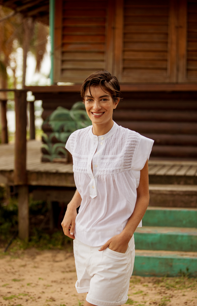 NINI TOP SOLID WHITE
