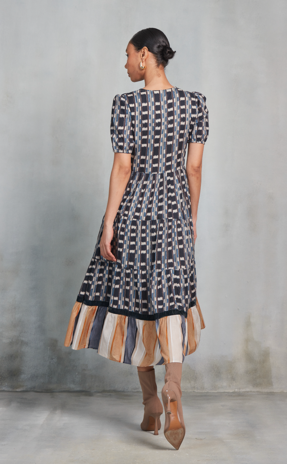 DAPHNE MIDI DRESS MANUEL BLUE