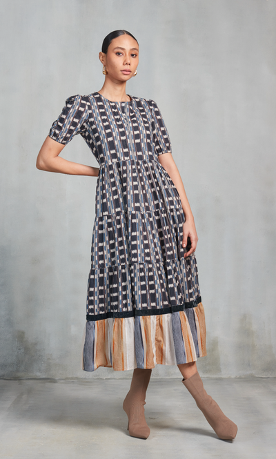 DAPHNE MIDI DRESS MANUEL BLUE