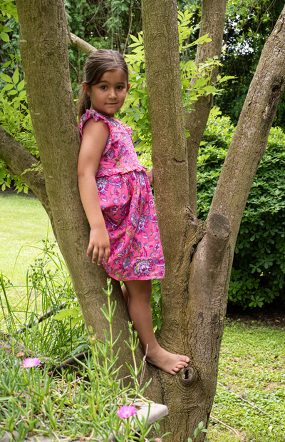 NICOLE GIRLS DRESS BARU PINK