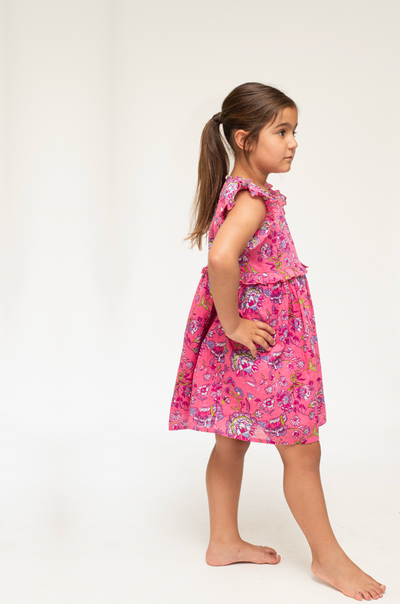 NICOLE GIRLS DRESS BARU PINK