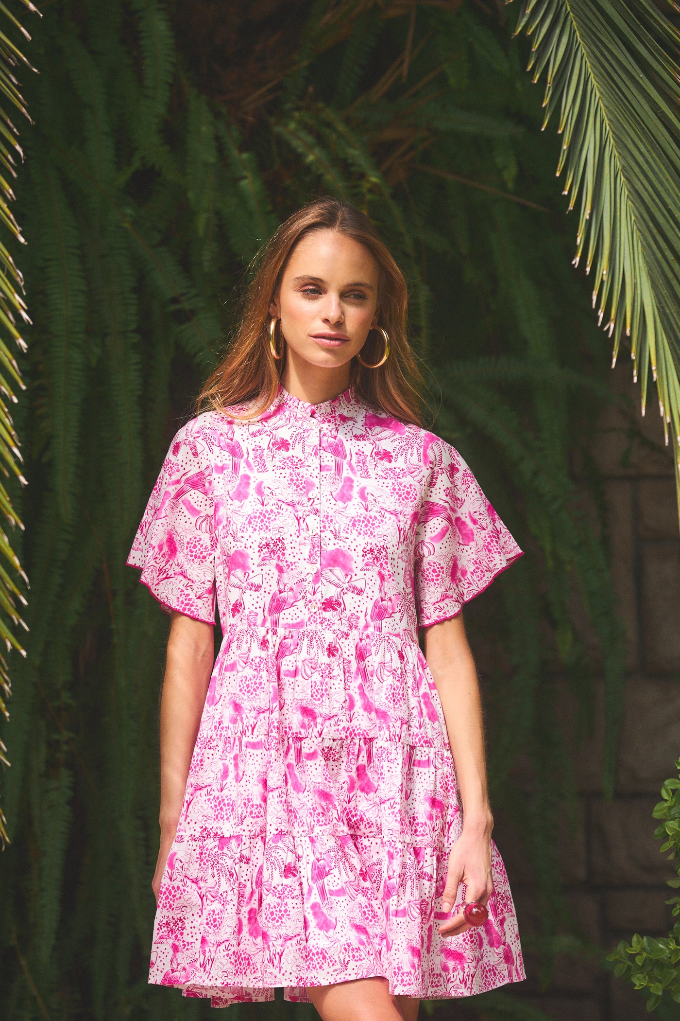 VIBEKA SHORT DRESS ANAPLOIS PINK
