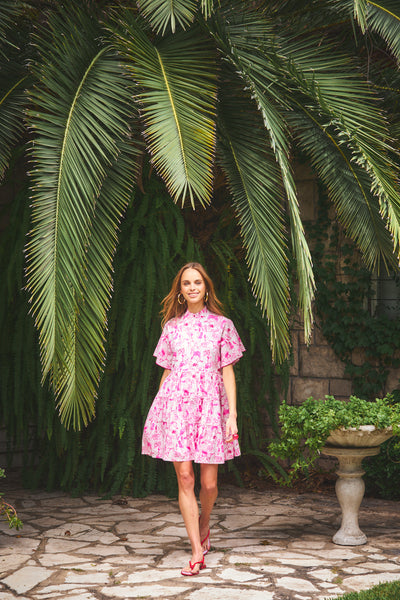 VIBEKA SHORT DRESS ANAPLOIS PINK