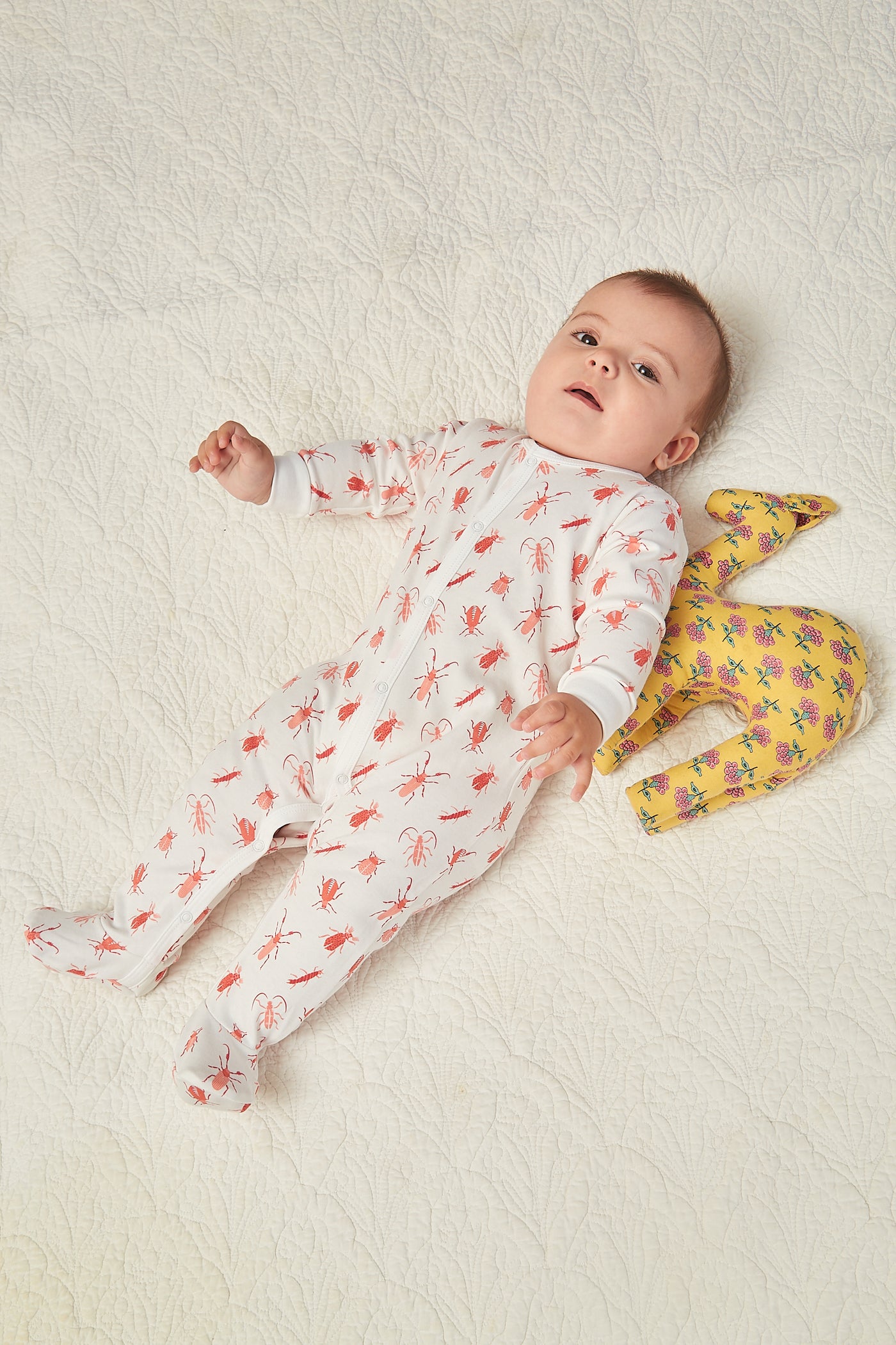 CASEY INFANT PAJAMA SUIT BUGSY RED