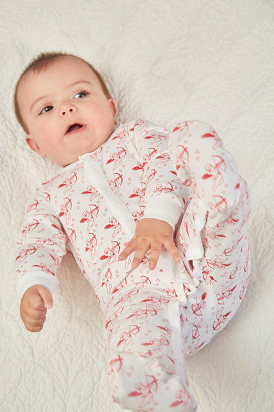 CASEY INFANT PAJAMA SUIT CUPID RED