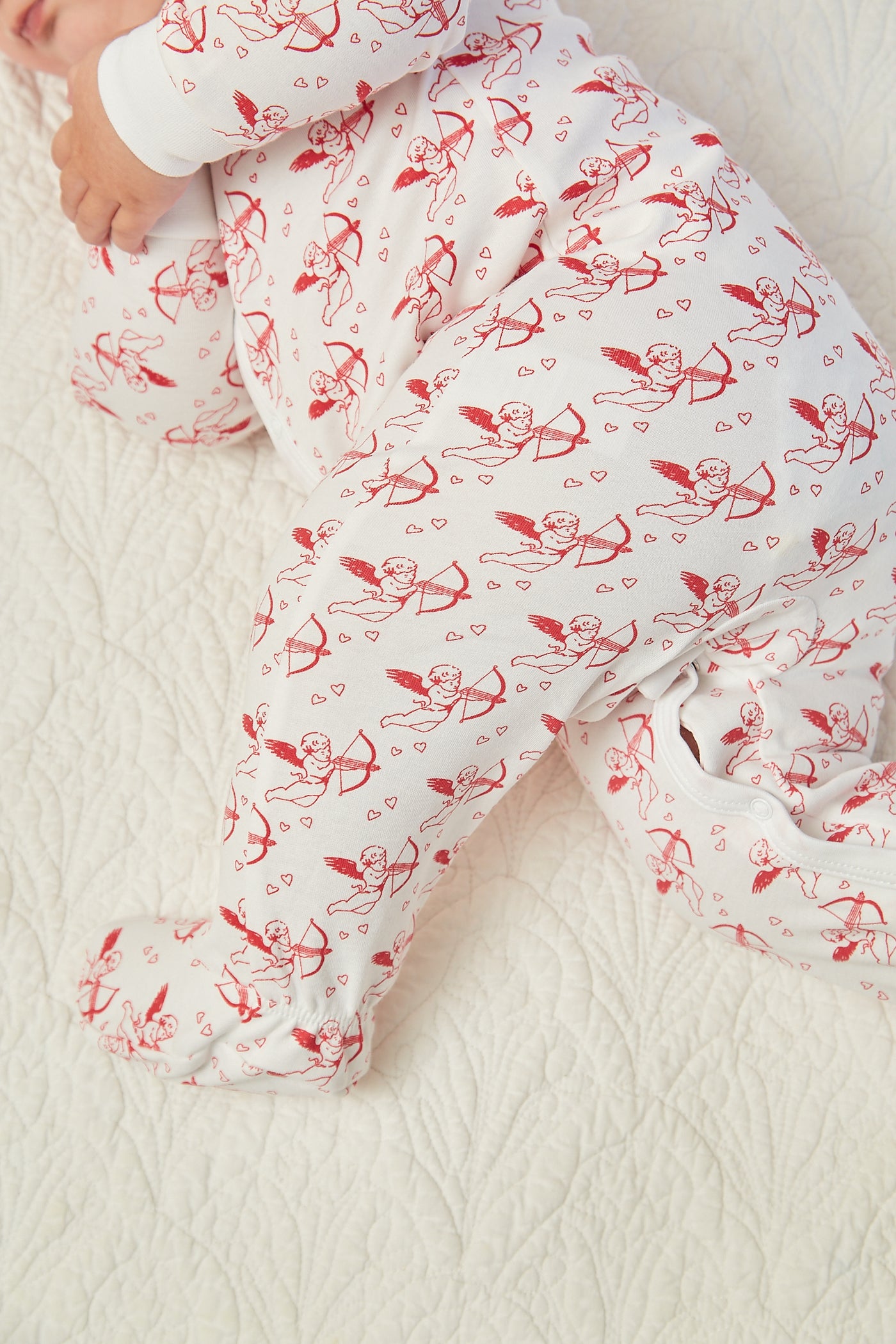 CASEY INFANT PAJAMA SUIT CUPID RED