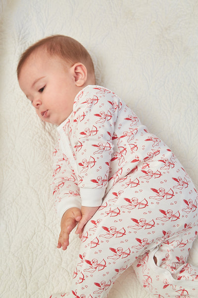 CASEY INFANT PAJAMA SUIT CUPID RED