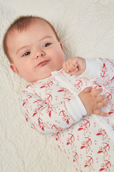 CASEY INFANT PAJAMA SUIT CUPID RED