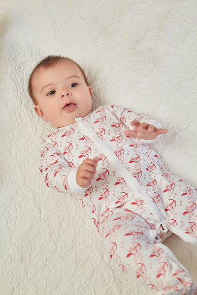 CASEY INFANT PAJAMA SUIT CUPID RED