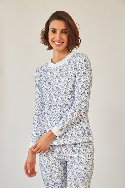 PIPPA WOMEN'S PAJAMA SET MARCEL BLUE